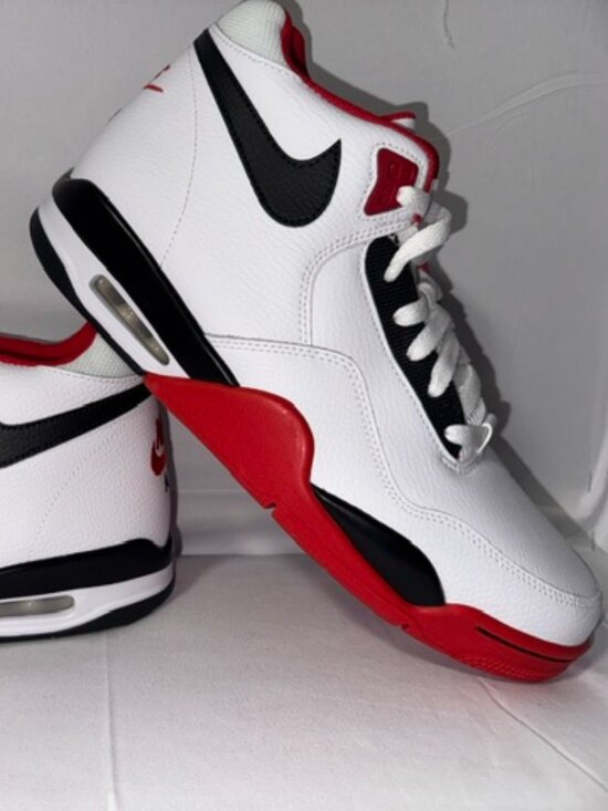 Nike Air Flight Legacy Black White Red Sneakers Retro Men\'s Size 10.5 #257 main image 5